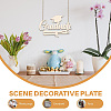 Creative Natural Wooden Wall Hanging Decoration WOOD-WH0041-002-3