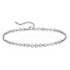 Summer Beach 201 Stainless Steel Disc Sequin Link Chain Anklets for Women FS-WG8E132-01-1