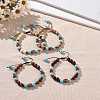Wooden Braided Bead Bracelets Sets BJEW-JB09066-6
