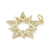Brass Micro Pave Cubic Zirconia Pendants KK-L248-07G-02-2