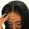 Brass Hair Bobby Pins Indian Forehead Chains KX6890-3