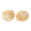 Brass Micro Pave Cubic Zirconia Pendants KK-A284-07G-2