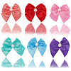 72Pcs 6 Colors Bowknot Polyester Ornament Accessories DIY-SP0003-60A-6