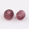 6/0 Frosted Round Glass Seed Beads X-SEED-A008-4mm-M16-2