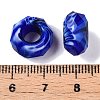 Two Tone Glass European Beads GDA009-M-4