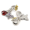 Rack Plating Alloy Enamel Ladybird European Dangle Charms FIND-B034-03P-02-2