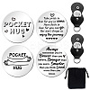Heart Double-Sided Engraved Stainless Steel Commemorative Decision Maker Coin Set AJEW-GL0002-01D-1