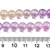 Baking Paint Transparent Glass Beads DGLA-M001-8mm-09-5