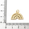 Brass Micro Pave Cubic Zirconia Pendants KK-D502-29B-G-3
