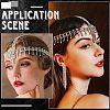 Rhinestone Mesh Headpiece Cap AJEW-WH20017-82S-4
