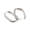 Non-Tarnish 304 Stainless Steel Oval Hoop Earrings EJEW-M218-02B-P-2