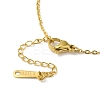 Brass Glass Pendants Necklaces NJEW-K269-09G-4
