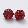 Polymer Clay Rhinestone Beads X-RB-H258-HD8mm-208-2