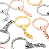 12Pcs 4 Colors Iron Split Key Rings IFIN-FS0001-09-3