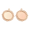 Zinc Alloy Pendant Settings for Cabochon & Rhinestone LS-PALLOY-A15290-RG-LF-1