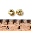 Corrugated Round Brass Beads KK-H520-03C-G-2