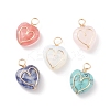 Natural & Synthetic Gemstone Pendants X-PALLOY-JF01618-1