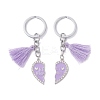 2Pcs Alloy Split Pendant Keychains KEYC-JKC01444-01-4