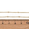 2MM 304 Stainless Steel Satellite Chain Necklaces NJEW-T016-24G-5