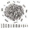 120Pcs 12 Styles Tibetan Style Alloy Tube Beads FIND-PH0020-79-1
