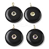 Natural Obsidian Pendants G-I391-02G-05-1