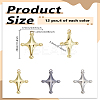 12Pcs 3 Colors Rack Plating Alloy Pendants FIND-LP0005-94-2