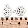 4-Hole Button Tibetan Style Zinc Alloy Charms LS-X-TIBEP-R334-167AS-RS-2