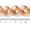 Transparent Electroplate Glass Beads Strands EGLA-N002-34H-F01-4