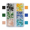 6 Strands 6 Colors Electroplate Glass Beads Strands EGLA-YW0003-06-1