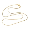 Ion Plating(IP) 304 Stainless Steel Boston Chain Necklaces STAS-O053-15G-01-1