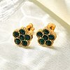 Ion Plating(IP) 304 Stainless Steel Stud Earrings EJEW-A118-09G-02-1