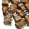 Natural Picture Jasper Pendants G-B127-07P-09-1