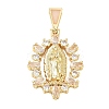 Religion Brass Pave Cubic Zirconia Pendants CU-CBA83A6-01B-G04-1