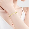 304 Stainless Steel Daisy Flower Link Chains with Enamel AJEW-CJ0001-22B-6