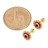 Evil Eye Glass Ear Fake Plugs EJEW-H105-27G-6