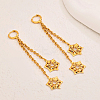 Brass Tassel Hoop Earrings FF8257-2-1
