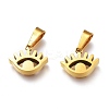 Ion Plating(IP) 304 Stainless Steel Pendants STAS-Z006-10G-1