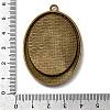 Vintage Tibetan Style Alloy Pendant Cabochon Settings TIBEP-M018-76AB-NF-4