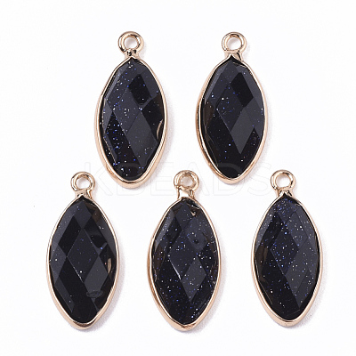 Synthetic Blue Goldstone Pendants G-T131-07A-1