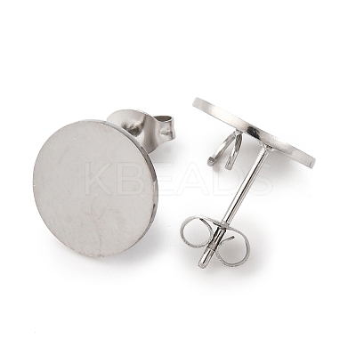 304 Stainless Steel Stud Earring Findings STAS-D371-02P-01-1