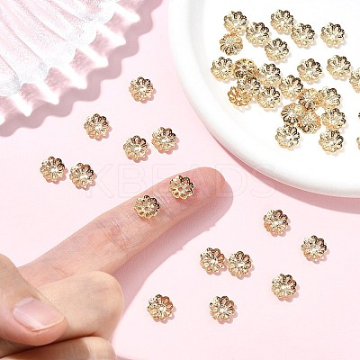 SHEGRACE Brass Beads Caps XGRPCU821-284G-1