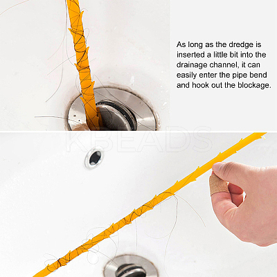 Stainless Steel Drain Clog Remover Tool TOOL-WH0129-92-1