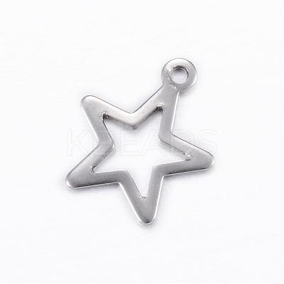 Tarnish Resistant 304 Stainless Steel Charms STAS-D445-078-1