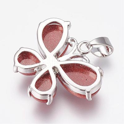 Natural & Synthetic Mixed Stone Pendants G-G651-B-1