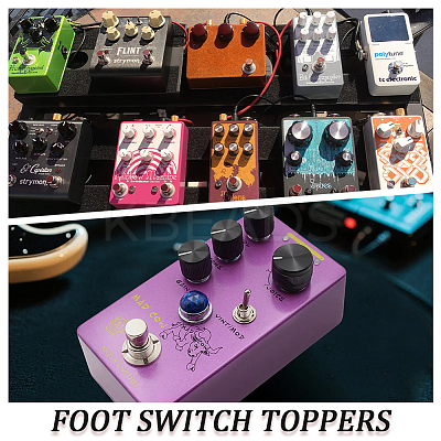 4 Box 4 Colors Alloy Guitar Pedal Switch Covers FIND-CN0002-23-1