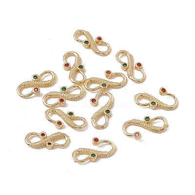 Brass S-Hook Clasps KK-A171-16G-1