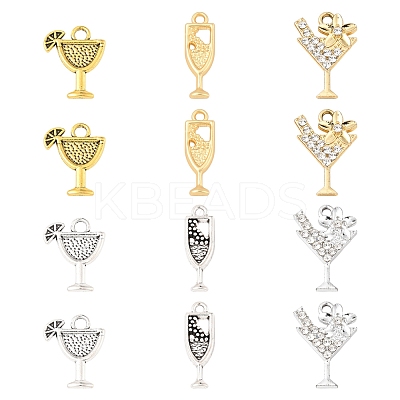 30Pcs Tibetan Style Alloy Pendants FIND-FS0003-83-1