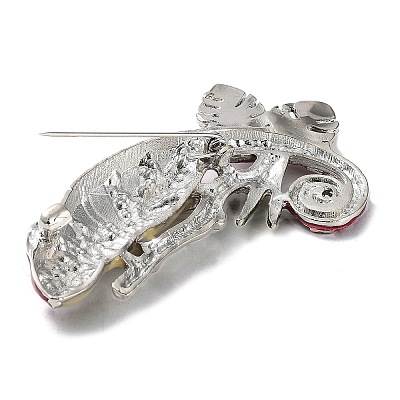 Alloy Rhinestone Brooch JEWB-K018-07P-1