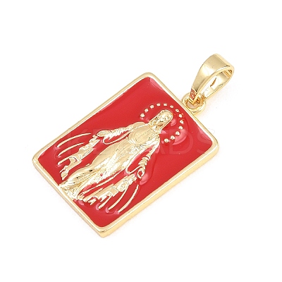 Brass Enamel Pendants KK-F938-40G-03-1