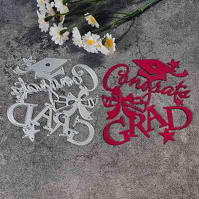 Graduation Theme Carbon Steel Cutting Dies Stencils LS-DIY-P076-66-1